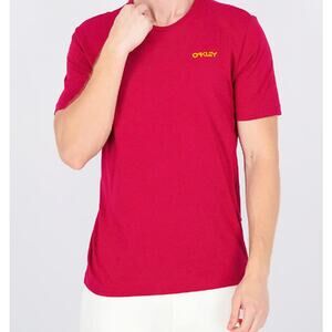 Oakley Shirt Iridium Tee Sundried Tomato Size Small mens T-Shirt Custom Fit